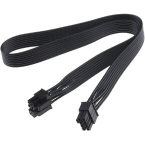 eMagTech CPU 8 Pin Male to CPU 8 Pin (4+4 Detachable) Male EPS-12V Motherboard Power Adapter Cable Compatible with Corsair Modular Power Supply 62cm 24.41inch