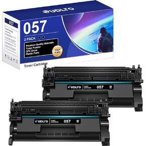 خرطوشة حبر 057 - استبدال Canon 057 لخرطوشة حبر Canon 057 CRG057 057H للاستخدام مع طابعة Canon MF445dw MF448dw MF449dw LBP226dw LBP227dw (أسود، عبوتان)