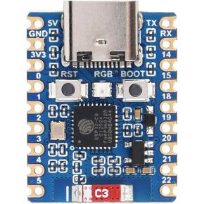 Waveshare ESP32-C6 Mini Development Board, Based On ESP32-C6FH4, Dual Processors, 160MHz Running Frequency, 2.4GHz WiFi 6 & Bluetooth 5, ESP32 Development Board
