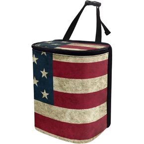 Turtle Printed Car Trash Can Car Garbage Bag Hanging Front Seat with Lid Folded Auto Garbage Cans Leak-Proof Organizer Collapsible Portable Car Garbage Bin Multipurpose Trash Bin Decor