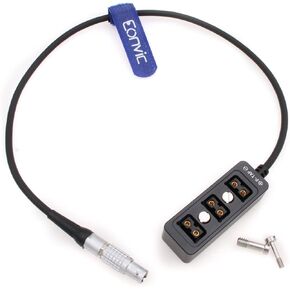 Eonvic 6 Pin Power Splitter Cable 14.8V Output for DJI Ronin 2 to 3 Port D-Tap P-Tap HUB Adapter Cable for Monitor Camera 30CM