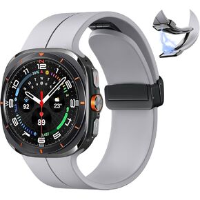 Sport Band Compatible with Samsung Galaxy Watch Ultra Band 47mm (2024) Men Women, Breathable Soft Silicone Waterproof Strong Magnetic Closure Replacement Strap for Galaxy Watch Ultra Bands in Kuwait