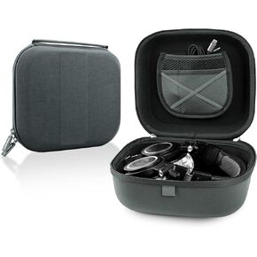 Linkidea Headphones Carrying Case Compatible with Audio-Technica ATH-M50X, ATH-GDL3 Case, Protective Hard Shell Travel Bag with Cable, Charger Storage (Dark Grey)