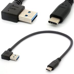 USB C Cable USB 3.0 A Right to USB Type C Data Sync&Charge Cord USB-C Converter Adapter (Straight TypeC-3.0 Right)