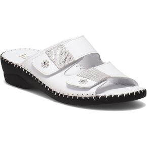 La Plume Women's, Jessica Sandal White 37 M