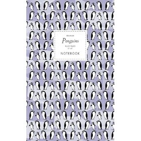 دفتر Penguins - صفحات مسطرة - 5x8 - ممتاز: (إصدار أزرق جليدي) دفتر ملاحظات ممتع 96 صفحة مسطرة/مسطرة (5x8 بوصة / 12.7x20.3 سم / وسادة قانونية صغيرة / A5 تقريبًا)