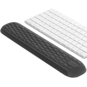 Keyboard Wrist Rest Gel Memory Foam Wrist Rest for Keyboard, Ergonomic Wrist Pad Support for Office, Gaming, Computer, Laptop, Mac - Black