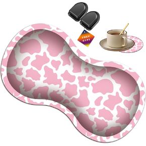 Ergonomic Memory Foam Mouse Wrist Rest Pad, Cute Coaster and Mini Hook, Non-Slip Rubber Base Wrist Rest Support Pad for Laptop, Computer, Office and Home - Rose Flower Chaos Coordinator