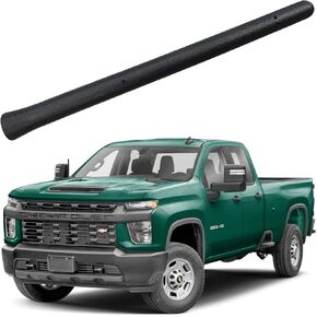 هوائي مطاطي قصير 6 3/4 بوصة لسيارة شيفروليه سيلفرادو 2500 (2006-2023)، صاري بديل هوائي تشيفي سيلفرادو 2500 - مقاوم لغسيل السيارة - ملف نحاسي داخلي in Kuwait