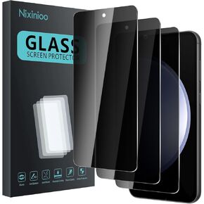 3 عبوات من واقي شاشة الخصوصية لهاتف Samsung Galaxy S23 FE، زجاج مقوى مضاد للتجسس صلابة 9H، واقي أسود مضاد للتجسس، خالٍ من الفقاعات، مضاد للخدش