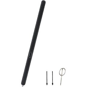 Galaxy Z Fold 6 S Pen Fold Edition for Samsung Galaxy Z Fold 6 Slim S Pen, Galaxy Z Fold 6 S Pen Fold Edition Replacement for Samsung Galaxy Z Fold 6 Touch Stylus Pen +Tips/Nibs+Card Pin (Black)