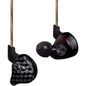 KZ ZST Dynamic Hybrid Dual Driver in Ear Earphones (Black with Mic)
