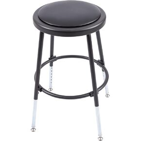 Stand Up Desk Store Stackable Adjustable-Height Classroom Office Workstation Stool (Black, 2 Pack)