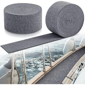 Boat Trailer Bunk Carpet Marine Carpet 100 Ft x 12 in Polyester Boat Carpet Rugs Marine Trailer Bunk for Patio Deck Non Slide Water Proof Back Outdoor Marine Carpeting Outdoor Carpet, Gray