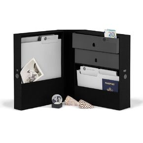 Savor | All-in-One Desk Organizer | Slate Gray – Keep Desk, Office, and Home Organized All-In-One Storage System for Important Files, Documents, Stationery, and Office Supplies