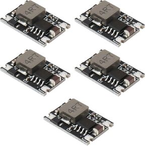5PCS DC-DC Step-Down PCB Power Supply Module 5V-30V Input to 3.3V Output 1.5A Mini Step-Down Vehicle Power Supply for Vehicle Aircraft Model (3.3V)