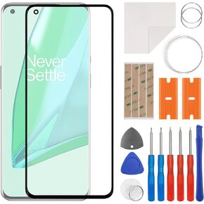 استبدال عدسة زجاجية LED أمامية متوافقة مع OnePlus 9 Pro LE2121، LE2125، LE2123، LE2120 (بدون شاشة LCD ومحول رقمي يعمل باللمس) مع طقم إصلاح...