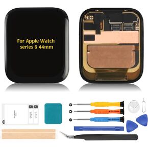 A-MIND لساعة Apple Watch Series 6 مقاس 44 مم OEM شاشة LCD تعمل باللمس محول رقمي لشاشة بديلة كاملة