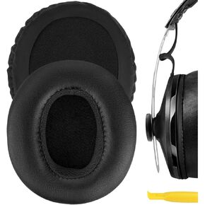 Geekria QuickFit Replacement Ear Pads for Sennheiser Momentum Over-Ear Headphones Ear Cushions, Headset Earpads, Ear Cups Cover Repair Parts (Black)