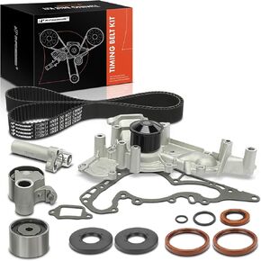 A-Premium Timing Belt Kit & Water Pump Compatible with Toyota 4Runner 03-09 Tundra 00-09 Sequoia Land Cruiser & Lexus GS400 GS430 GX470 LS400 LS430 LX470 SC400 SC430, DOHC V8 4.7L 4.3L 4.0L