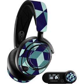 MightySkins Glossy Glitter Skin Compatible with SteelSeries Arctis Nova Pro - Geo Tile | Protective, Durable High-Gloss Glitter Finish | Easy to Apply, Remove, and Change Styles | Made in The USA