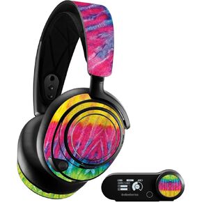 MightySkins Glossy Glitter Skin Compatible with SteelSeries Arctis Nova Pro - Tie Dye 2 | Protective, Durable High-Gloss Glitter Finish | Easy to Apply, Remove, and Change Styles | Made in The USA