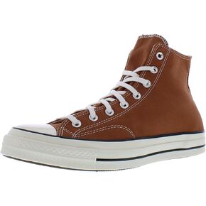 Converse Men's Chuck 70 Hi Paint Splatter Sneakers, Orange/Brown/Tawny Owl/Egret/Black-Orange, 42.5 EU, Orange Brown Tawny Owl Egret Black Orange, US:5