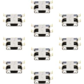 10PCS Micro USB Charging Port 9.9x5.9x2.3mm Charger Connector Socket Jack Compatible with Linx Tablet 10V64 10V32 Interface for Connecting Charger and Tablet