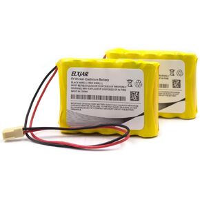 (2-Pack) 6V 800mAh Ni-CD Battery Pack Replacement for Saft 705105, Emergi-Lite 0018701, 850.0054 850.0035, OSI OSA013AA CUSTOM-125 Dantona Custom125