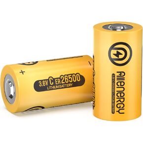 3.6V Lithium AA Battery 2400mAh ER14505 Li-SOCL₂ Lithium Batteries AA 4 Pack, Non-Rechargeable ER14505H 14505 LS14500 ER14500 Battery for Sensor Water Electricity Meter Gas
