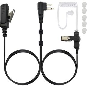 2 Pin Headset Earpiece Ear Piece with Mic for Motorola Radius Mag One rmu2040 rmm2050 rdu4100 rdm2070d dtr650 cls1410 vl50 rmv2080 rmu2080d rdu4160d rdu2020 cp200 cp185 pr400 bpr40 dtr700