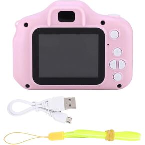 Kids Camera, 12 * 11 * 5 X2 Mini Portable 2.0 Inch IPS Color Screen Childrens Digital Camera HD 1080P (Blue)
