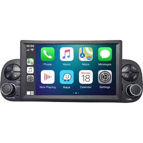 for Fiat Panda Radio 2013-2020 7" IPS Touchscreen with Carplay Android auto, 2+32GB Android 12 GPS Navigation SWC and Free Rear Camera