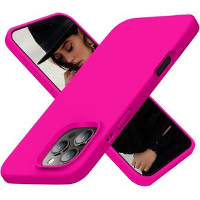 Cordking Designed for iPhone 16 Pro Max Case, Silicone Ultra Slim Shockproof Protective Phone Case with [Soft Anti-Scratch Microfiber Lining], 6.9 inch, Black