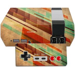 MightySkins Skin Compatible with Nintendo NES Classic Edition wrap Cover Sticker Skins Abstract Wood
