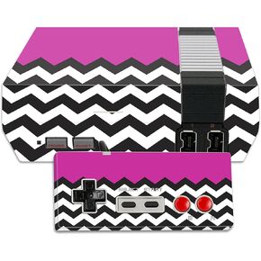 MightySkins Skin Compatible with Nintendo NES Classic Edition wrap Cover Sticker Skins Hot Pink Chevron