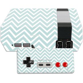 MightySkins Skin Compatible with Nintendo NES Classic Edition wrap Cover Sticker Skins Aqua Chevron