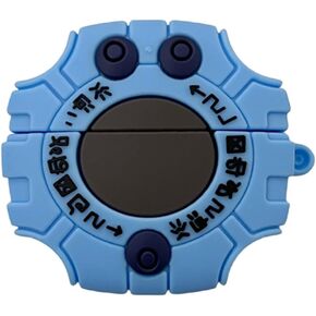 for Beats Studio Buds(2021, Studio Buds+ Plus（2023） Protective Case Cover with Carabiner,Cute Cartoon Digimon Monster Digivice Design Silicone Earphone case