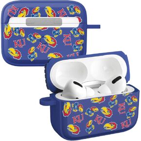 AFFINITY BANDS Kansas Jayhawks HDX Case Cover Compatible with Apple AirPods Pro 1 & 2 (Classic)
