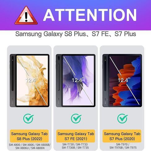 for Samsung Galaxy Tab S8 Plus/ S7 Plus/ S7 FE Case 12.4 Inch Women Cute Girls Folio Moon Sun Teen Boys Black Design Cover for Samsung Tablet S8 Plus 2022/ S7 Plus 2021/ S7 FE 5G Cases in Saudi Arabia