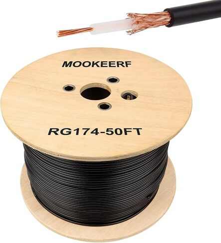 RG174 Coaxial Cable 100ft,Low Loss RG174 Cable 100 Feet,RG174 Coax Cable 50 ohm in Saudi Arabia