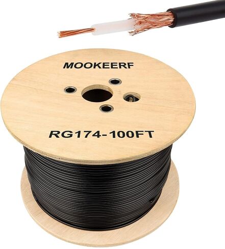 RG174 Coaxial Cable 100ft,Low Loss RG174 Cable 100 Feet,RG174 Coax Cable 50 ohm in Saudi Arabia