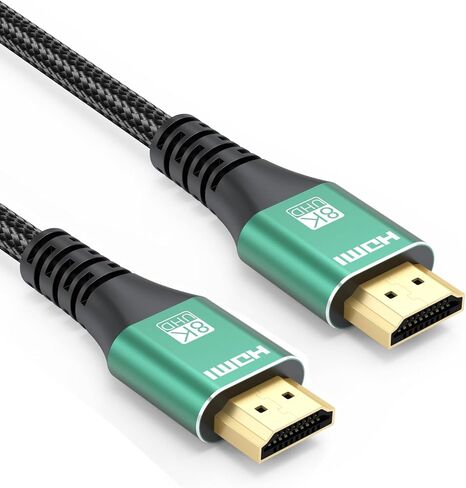 10K 8K HDMI Cable 20-Pack 6.6FT, HDMI 2.1 Cable Bulk Ultra High Speed 48Gbps 8K@60Hz, 4K@120Hz Braided HDMI Cord with Ethernet, eARC, HDR10, HDCP 2.3 for PS5/PS4, Roku TV, Monitor, Laptop in Saudi Arabia