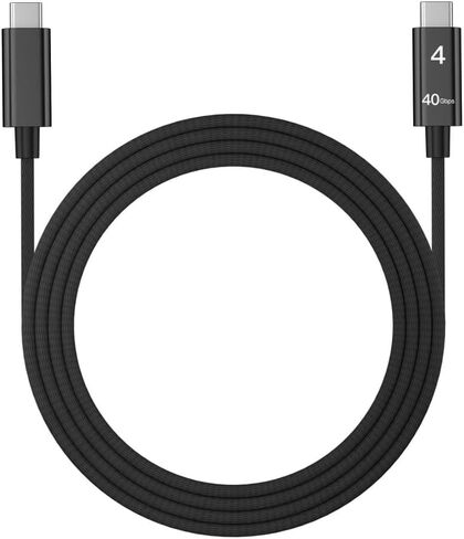 كابل Thunderbolt 4 بطول 6 أقدام، كابل شحن USB C إلى USB C بقدرة 240 وات، يدعم شاشة 8K/نقل بيانات 40 جيجابت في الثانية، لهاتف iPhone15Pro/15ProMax، وiPad Pro، وMacBooks، وHub، والإرساء (1.8 متر) in Saudi Arabia