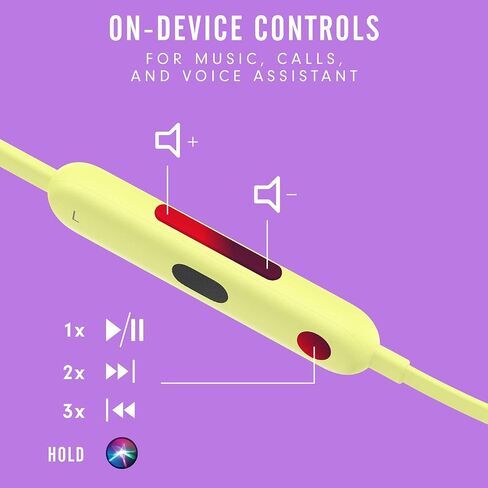 سماعات بيتس فليكس اللاسلكية - شريحة سماعة رأس Apple W1، سماعات أذن مغناطيسية، بلوتوث من الفئة 1، 12 ساعة من وقت الاستماع، ميكروفون مدمج - أسود (أحدث طراز) (متجدد) in Kuwait