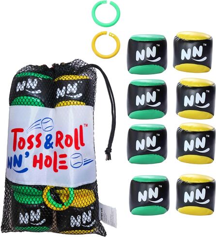 TOSS & ROLL NN’ Hole Balls ONLY | Targets NOT Included | Toss & Roll On Land + Water Cornhole | Pool Cornhole or Lake Cornhole | Soft TOSS & ROLL Balls for Indoors (RED/Blue) in Saudi Arabia