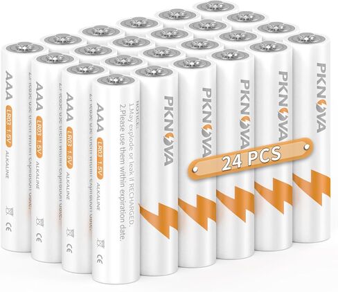 PKNOVA AAA Batteries,Triple A Batteries, Alkaline 1.5v Batteries for Household and Wireless Keyboard Mouse (24 Count) in Saudi Arabia