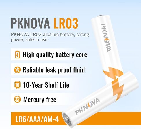 PKNOVA AAA Batteries,Triple A Batteries, Alkaline 1.5v Batteries for Household and Wireless Keyboard Mouse (24 Count) in Saudi Arabia