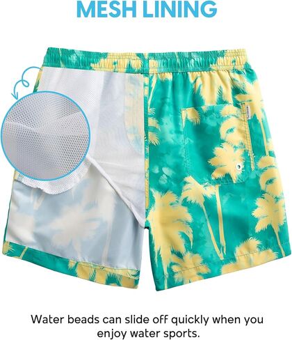 Mens Swim Trunks 5 Inch Swimming Shorts with Mesh Lining Quick Dry Bathing Suits for Men Swimwear in Saudi Arabia