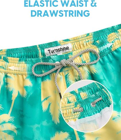 Mens Swim Trunks 5 Inch Swimming Shorts with Mesh Lining Quick Dry Bathing Suits for Men Swimwear in Saudi Arabia